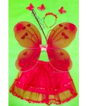 Карнавален комплект за пеперуда в червен цвят