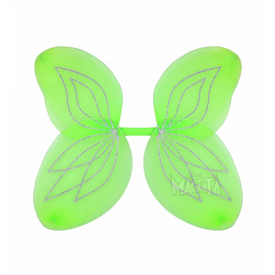 Карнавални пеперудени крила в зелен цвят 86413