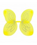 Карнавални пеперудени крила в жълт цвят 86414