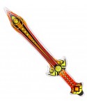 Рицарски меч в червен цвят 04822