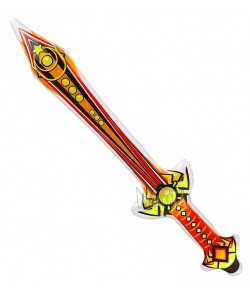 Рицарски меч в червен цвят 04822