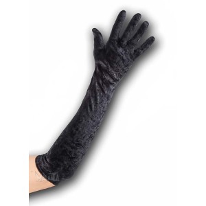 Карнавални плюшени черни ръкавици 03261