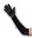 Карнавални сатенени черни ръкавици 03264