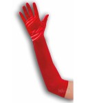 Карнавални сатенени червени ръкавици 03266