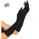 Карнавални дълги черни ръкавици 1443P