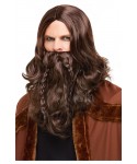 Карнавален комплект - перука с брада за викинг 50752