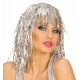 Карнавална сребърна лъскава перука 2470A