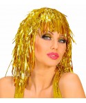 Карнавална златна лъскава перука 2471O
