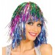Карнавална цветна лъскава перука 2473B
