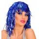 Карнавална синя лъскава перука 13092
