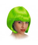 Карнавална къса перука в светлозелен цвят - 02502