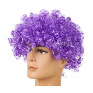 Карнавална перука за палячо в лилав цвят