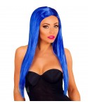 Карнавална перука в син цвят 06758