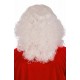Луксозна перука с брада за Дядо Коледа в бял цвят 02367