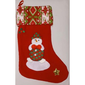 Коледен чорап - Снежен човек