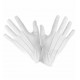 Карнавален аксесоар - къси бели ръкавици 4638B