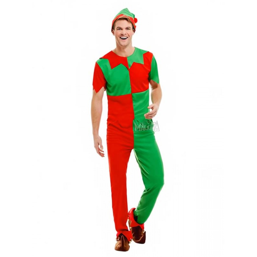 Коледен мъжки костюм за елф 51025