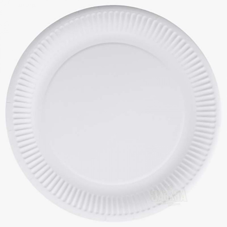 Парти чинии в бял цвят 10бр