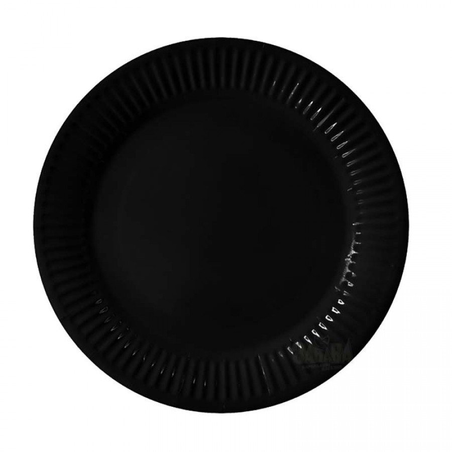 Парти чинии в черен цвят 10бр