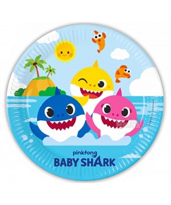 Парти чинии - Baby shark 8бр