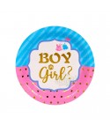 Парти чинии - Boy or Girl 23см 55985