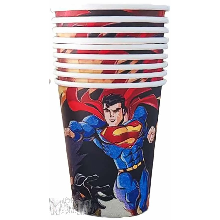 Парти чаши - Батман и Супермен 10бр