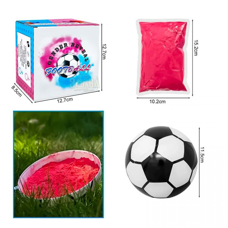 Футболна топка - Boy or Girl в розов цвят 55718