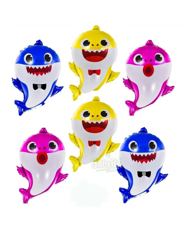 комплект baby shark за рожден ден с балони и украса