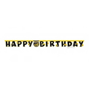 Парти украса - банер Happy Birthday Малък строител