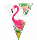 Парти украса флагчета - Розово фламинго