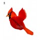 Парти украса - Хартиена розетка птица Червен кардинал 95769