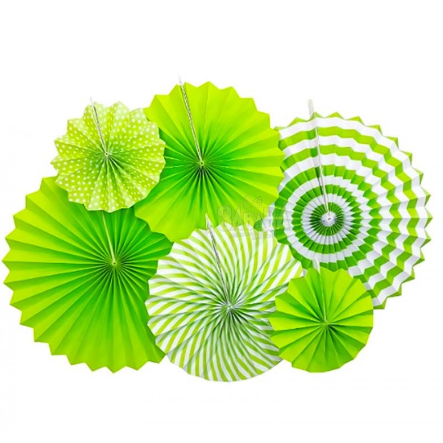 Декоративни розетки в зелен цвят 6бр