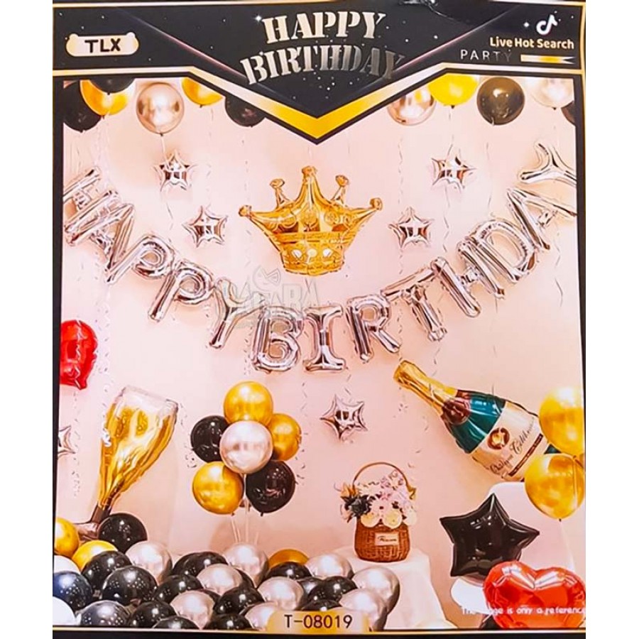 Комплект за арка от балони - Happy Birthday 38бр