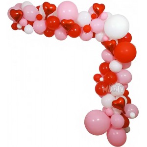 Комплект за арка от балони за Свети Валентин - 133бр