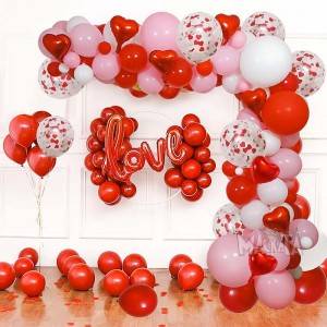 Комплект за арка от балони за Свети Валентин - 178бр
