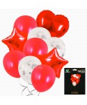 Парти сет от балони в червен цвят - 10 бр 54314