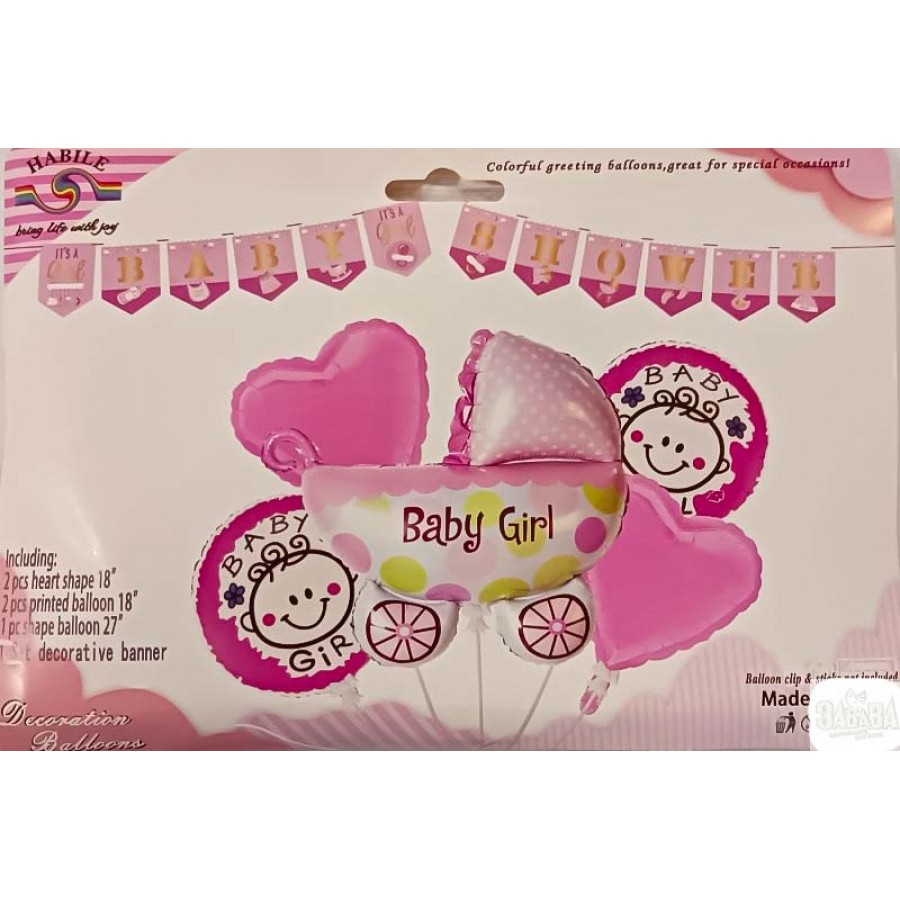 Парти сет от балони - Baby Shower в розов цвят
