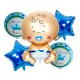 Парти сет от балони за бебе момче - 5бр 54415