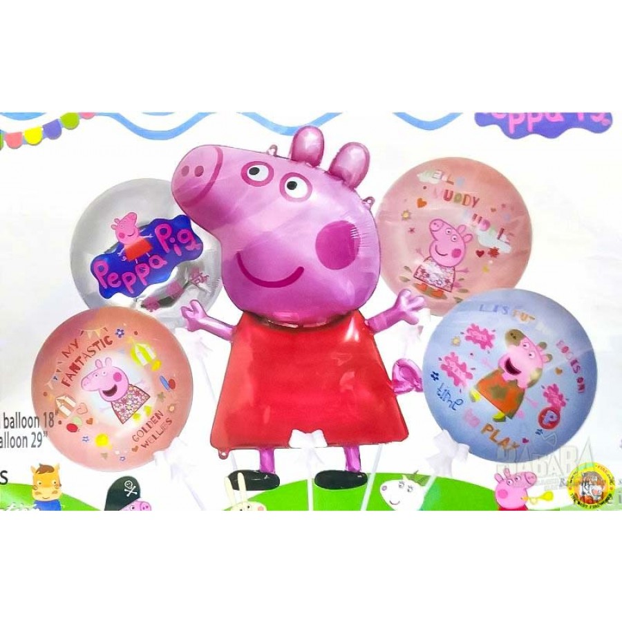 Парти сет от балони с Peppa Pig 5бр