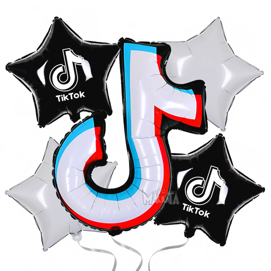 Парти сет от балони - Tik Tok 5бр Парти сет от балони - Tik Tok 5бр