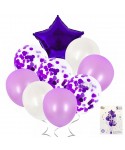 Парти сет от балони в лилав цвят 9бр 54871
