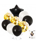 Парти сет от балони в черен цвят 9бр 54871