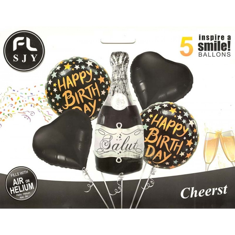 Парти сет от балони - Happy Birthday 5бр