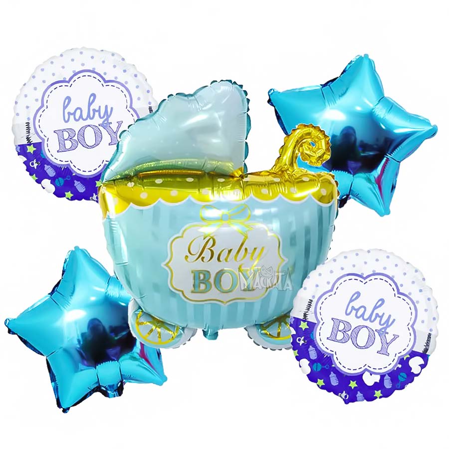 Парти сет от балони - Baby Boy 5бр 55308-2 Парти сет от балони - Baby Boy 5бр 55308-2