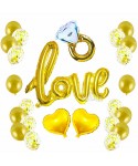 Парти сет от балони за годеж в цвят злато - 24бр.