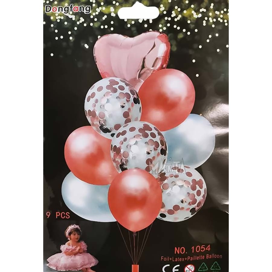 Парти сет от балони 9бр 14184C