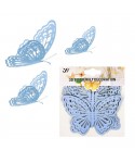 Комплект 3D пеперуди за декорация 12бр 55954-1
