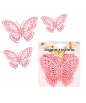 Комплект 3D пеперуди за декорация 12бр 55954-2
