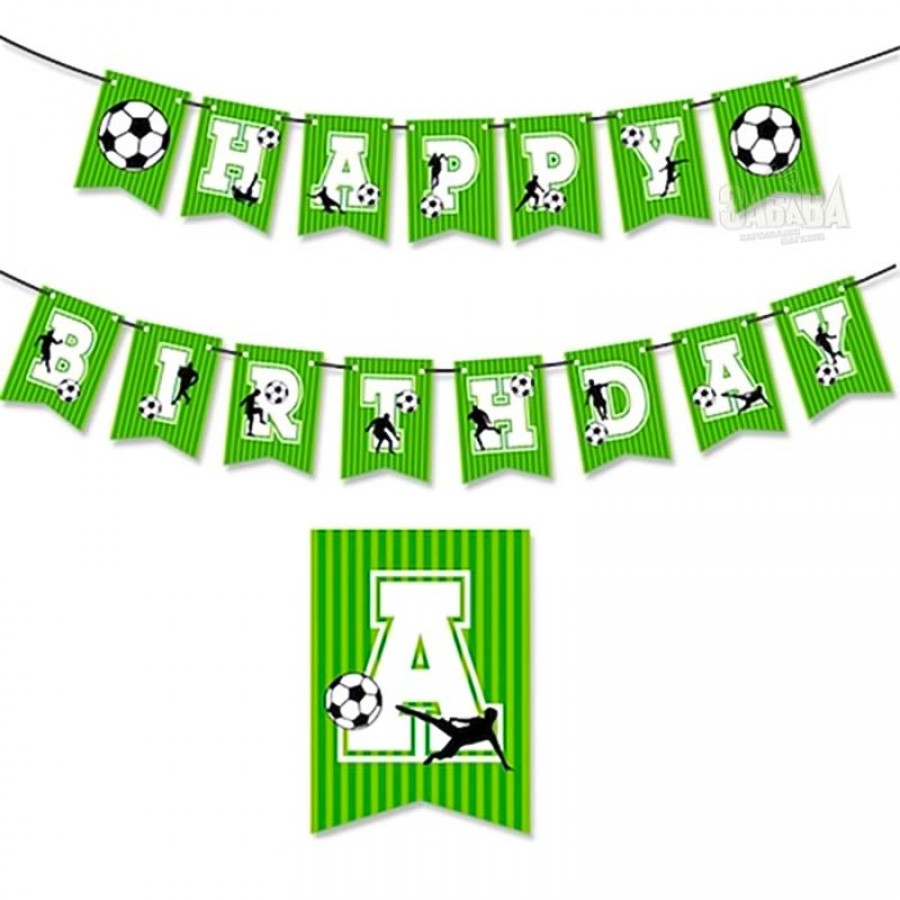 Футболен банер за рожден ден