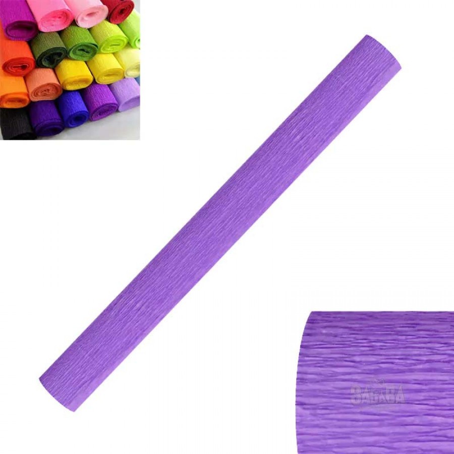 Материали за декорация - Креп хартия в лилав цвят 85045-16